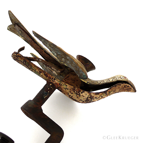 19th c. Waterman Brass Sewing Bird